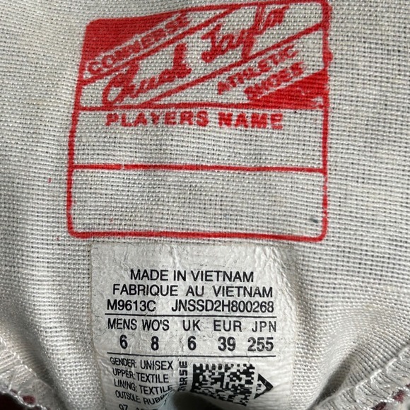 Converse Chuck Taylor All Star High Top Sneakers Maroon Canvas Shoes Streetwear - Picture 10 of 13